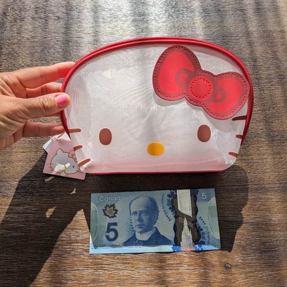 BNWT Sanrio Miniso Hello Kitty Mesh Cosmetics Bag - Picture 7 of 9